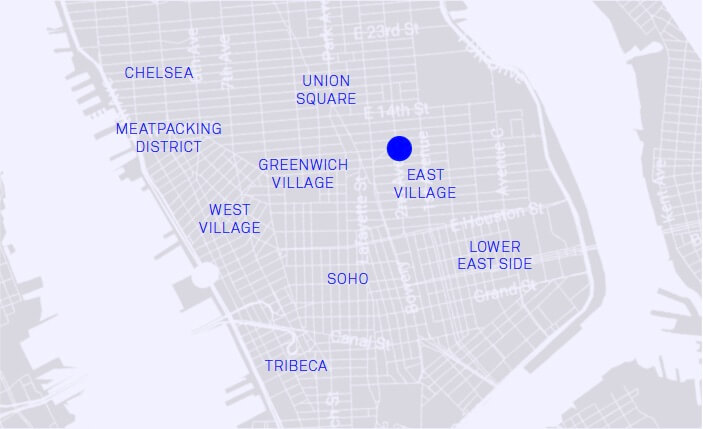 Swiss Institute Downtown Manhattan Map
