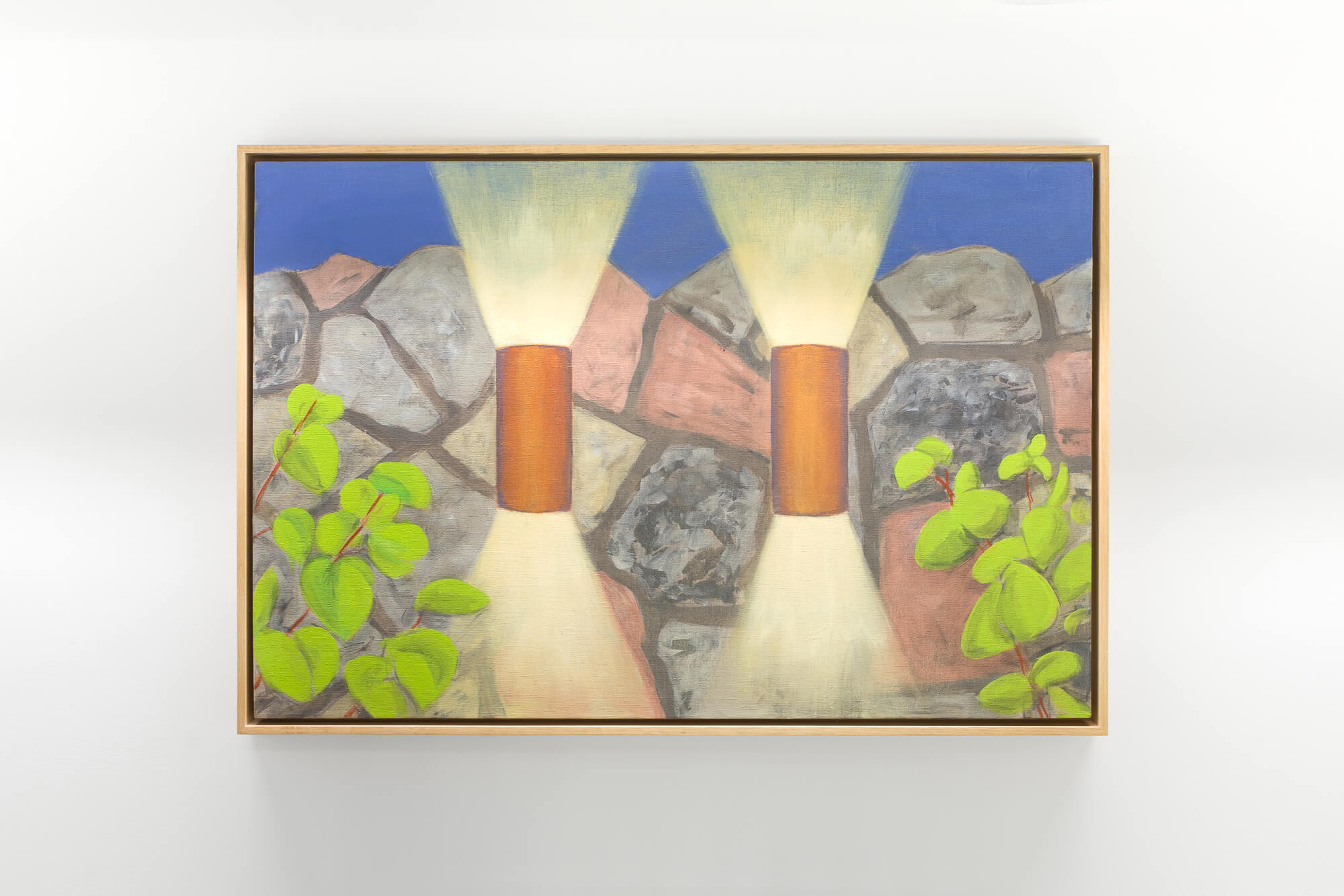 William Leavitt, Twin Wall Lights, 2011. Oil on canvas. Courtesy of the artist and Greene Naftali, New York. Swiss Institute SI ONSITE