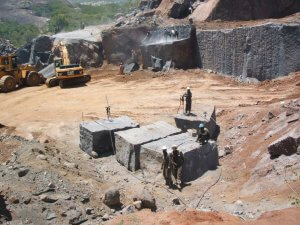 Image of a granite mine in Zimbabwe. 