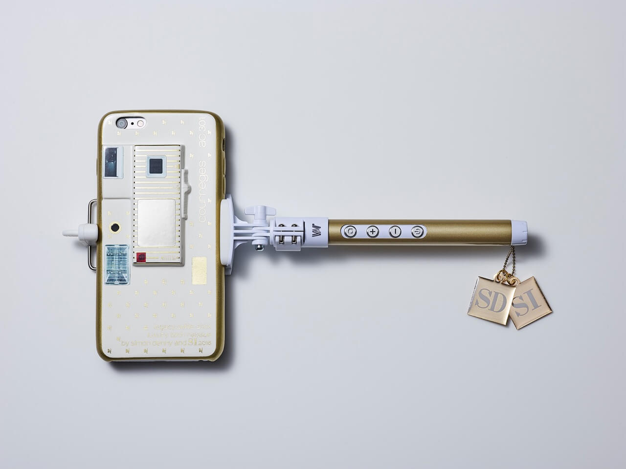 Simon Denny SI x SI Selfie Stick Luxury Tech Reissue