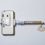 Simon Denny SIxSD Legacy Selfie Stick Luxury Tech Reissue, 2016